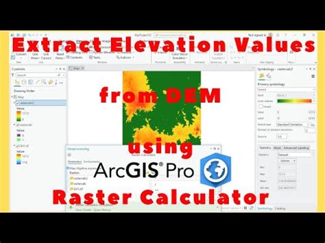 Extract Elevation Values From DEM Using Raster Calculator In ArcGIS Pro