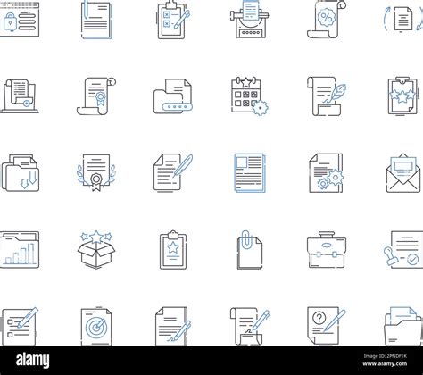 Organizing Line Icons Collection Decluttering Arranging Systemizing