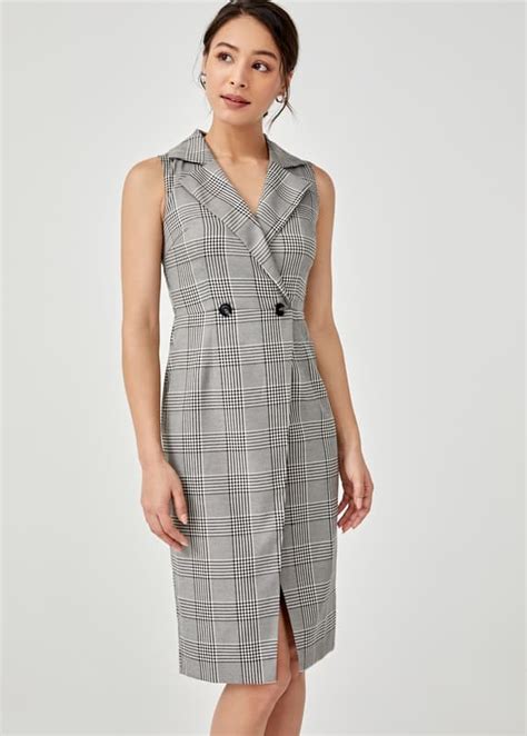 Eleadora Tailored Midi Dress Love Bonito Intl