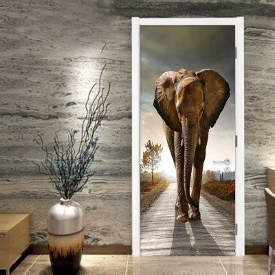 Pvc Wallpaper 3d Stereo Elephant Photo Wall Murals Wallpaper