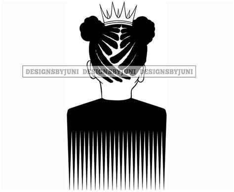 Afro Comb Svg Afro Pick Svg Natural Hair Svg Afro Puff Svg Afro Svg