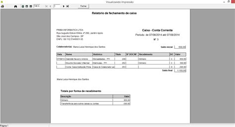 Como Obter O Relat Rio Do Fechamento Do Caixa Novamente