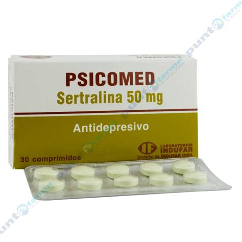 Psicomed Sertralina 50mg Contiene 30 Comprimidos Punto Farma