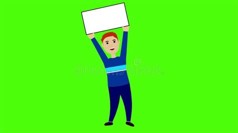 Green Screen Animation 2 Characters Who Meet Wave Their Hands And A Plain White Chat Chart