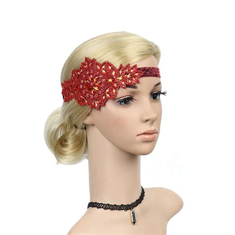 Flapper Great Gatsby Headband Pearl Charleston Party Bridal Headpiece