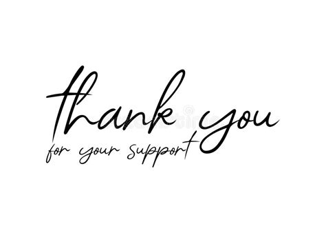 Thank You Your Support Stock Illustrations 191 Thank You Your Support