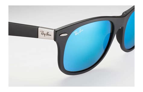 Ray Ban Synthetic New Wayfarer Folding Liteforce In Black Blue Blue