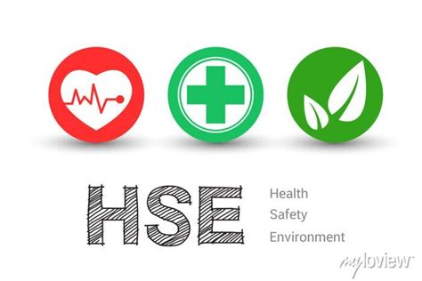 Hse Concept Health Safety Environment Acronym Vector Design Posters