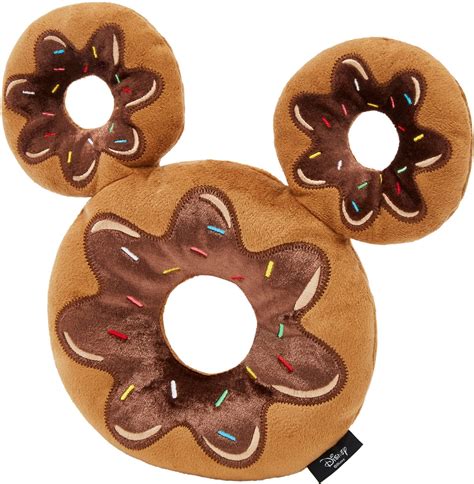 Disney Mickey Mouse Donut Plush Squeaky Dog Toy