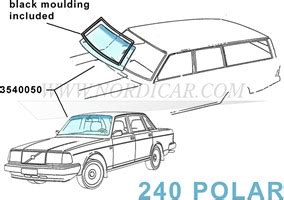 Voorruit Getint Met Zonneband Volvo 240 Polar 3540050 Nordicar