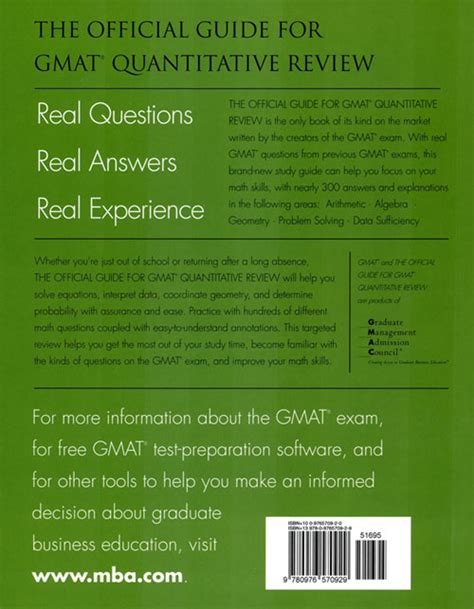 The Official Guide for GMAT Quantitative Review 예스24