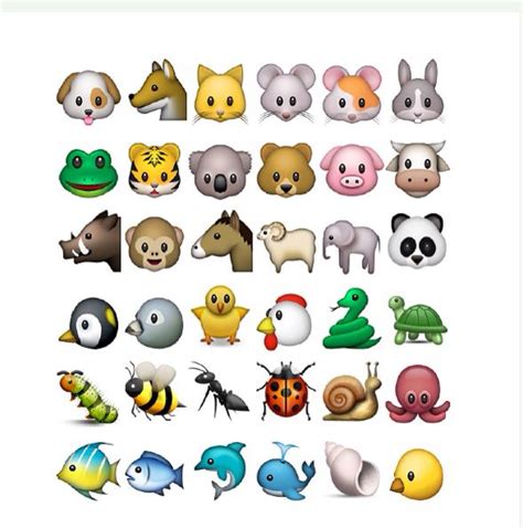 Animals emojis | Plantillas de emojis, Emojis de iphone, Emojis
