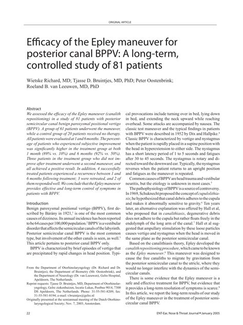 View Bppv Epley Maneuver Pdf PNG