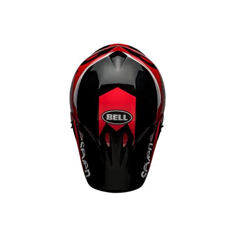 Casco Cross Mx Mips Seven Phaser Balck Red Bell Fuorigiriweb