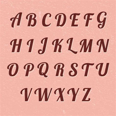 Printable A To Z Handwriting Alphabet Fonts In Cursive Lettering