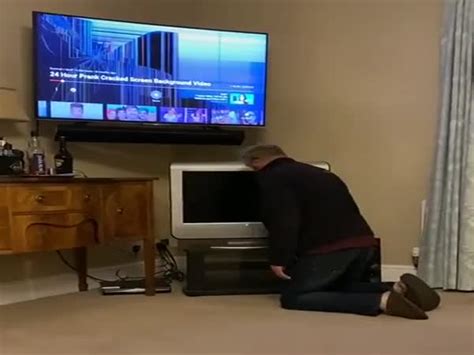 Broken TV Prank On Dad