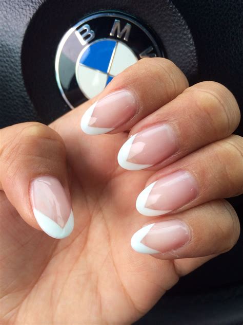 Popular Almond Nail Designs French Ombre Almond Nails Almond