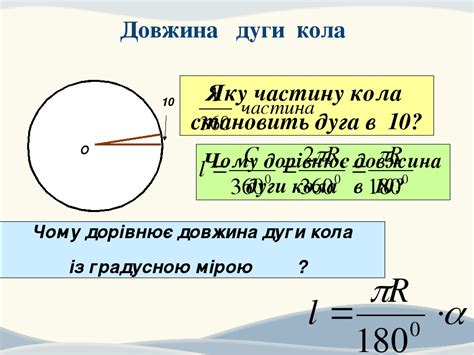 Довжина кола. Довжина дуги кола. Урок геометрії 9 клас