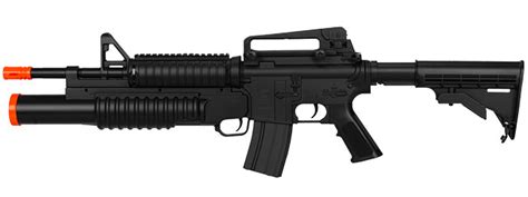 Airsoft Rifle Double Eagle Ris Rifle Aeg Grenade Launcher Black