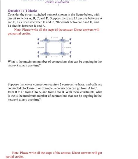 Solved Question Mark Consider The Circuit Switched Chegg