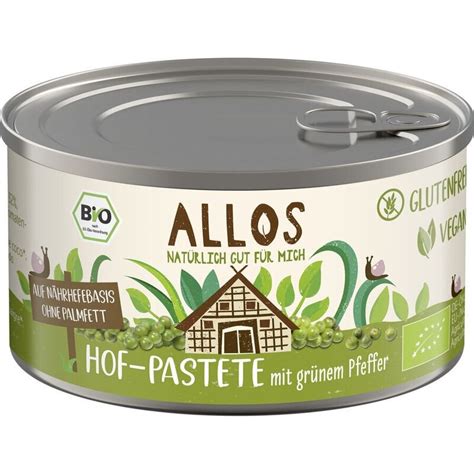 Allos Hof Pastete mit grünem Pfeffer Bio 125g vekoop de