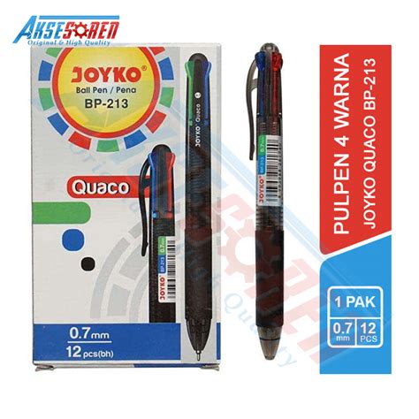 Pulpen Joyko Quaco BP 213 12 Pcs Ballpoint Pena Pen 0 7 Mm