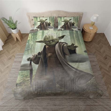 Housse De Couette Yoda Star Wars Parure De Lit Ensemble De Literie