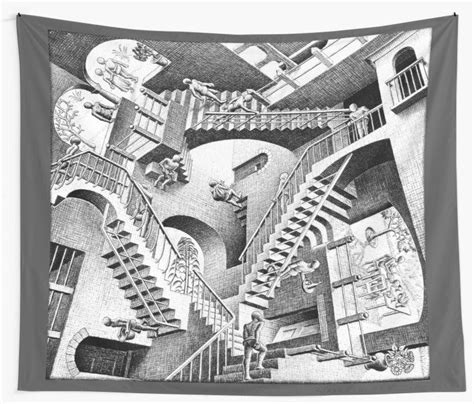 Escher Staircases Tapestry By Americanpoison In 2020 Currier Museum