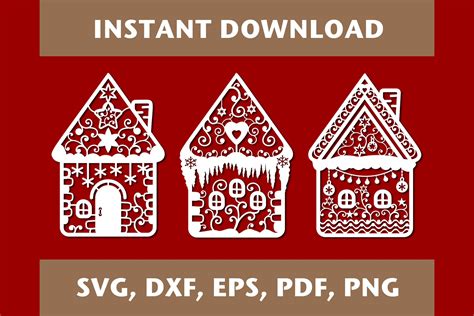 Gingerbread House Svg Grafik Von Justgreatprintables Creative Fabrica