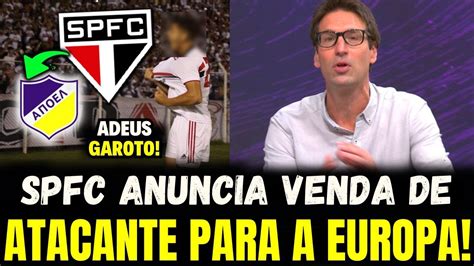 BOMBA NO ÚLTIMO DIA DA JANELA SPFC ANUNCIA VENDA DE GAROTO PRODÍGIO DO