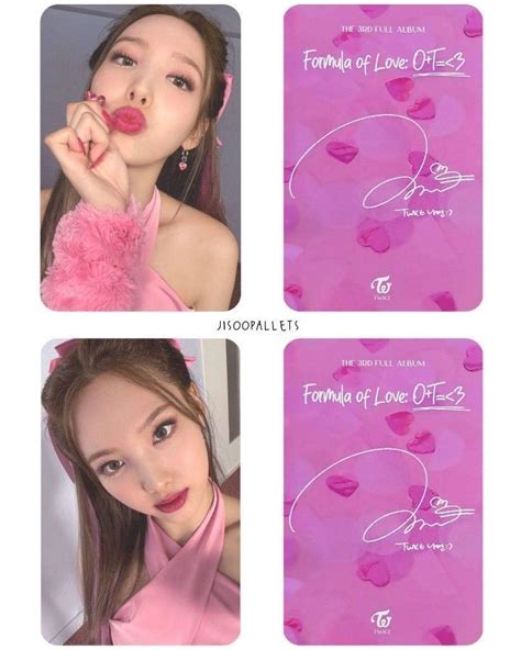 Fotocard Twice Scientist Nayon Imprimibles Lettering Plantillas Para