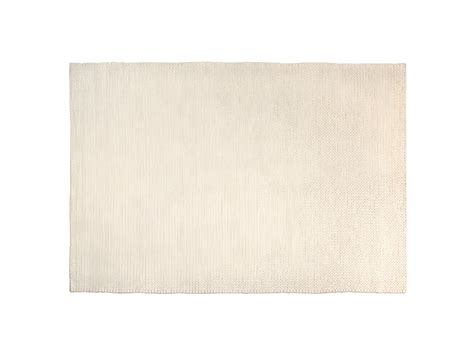 QUENTIN Tapis rectangulaire 200x290cm en laine tissée couleur écru