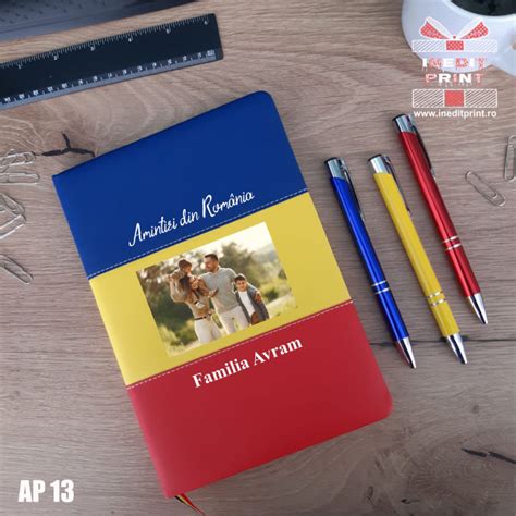 Agenda Nedatata Personalizata Tricolor Ap