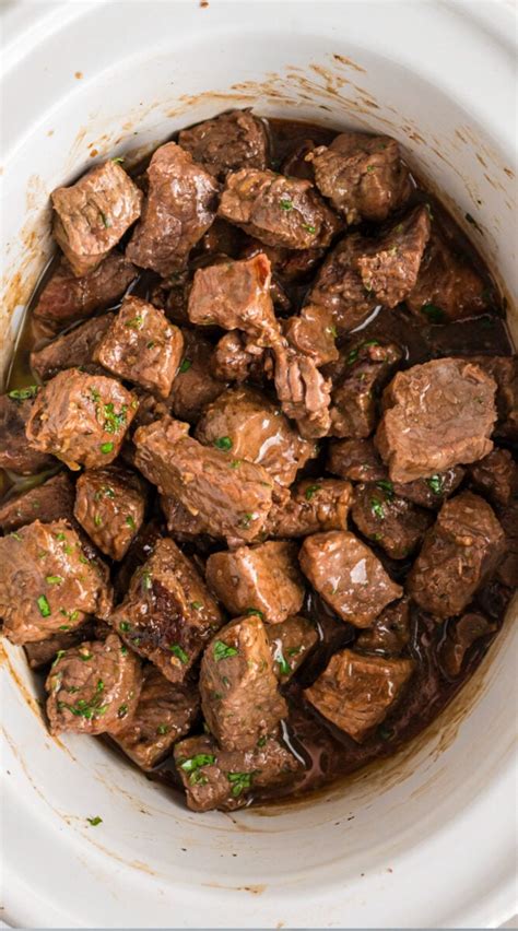 Slow Cooker Steak Bites The Magical Slow Cooker