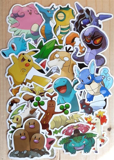 Komplet Naklejek Pokemon Naklejki Z Pokemonami Chocznia Kup