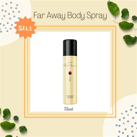 AVON FAR AWAY BODY SPRAY 75ML 100 ORIGINAL AVON Ready Stock Shopee