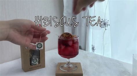 홈카페 Homebody Cafe 히비스커스티 Hibiscus Tea 집에서 히비스커스티 마시기homecafe Youtube