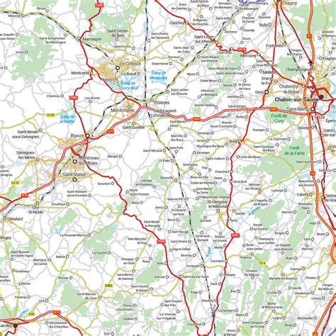 Carte De La Sa Ne Et Loire Carte Num Rique Vectorielle Par Blay Foldex