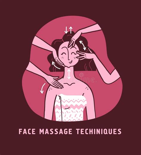 Face Massage Instructions Stock Illustrations 75 Face Massage