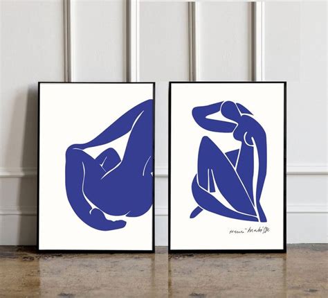 Set Of Henri Matisse Blue Nude Posters Femme Art Print Etsy Etsy