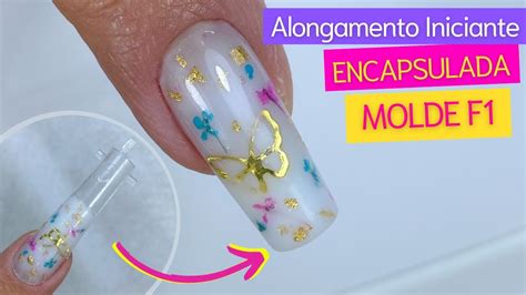 Alongamento Iniciante Encapsulado No Molde F1 Mundo Nails YouTube