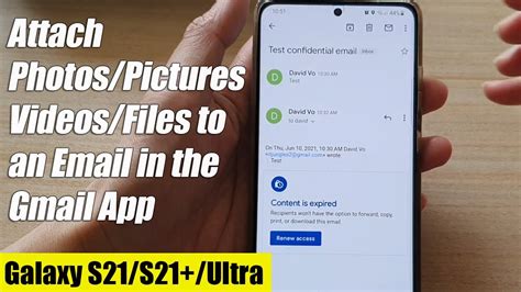 Galaxy S Ultra Plus How To Attach Photos Pictures Videos Files To An