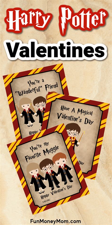 Harry Potter Valentines Free Printables Fun Money Mom