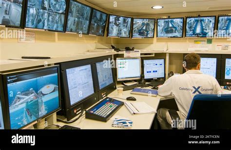 Cruise Ship Engine Control Room Interior Stock Video Footage Alamy