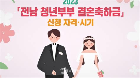 전남 청년부부 5000쌍 결혼축하금 한쌍 200만원 지급