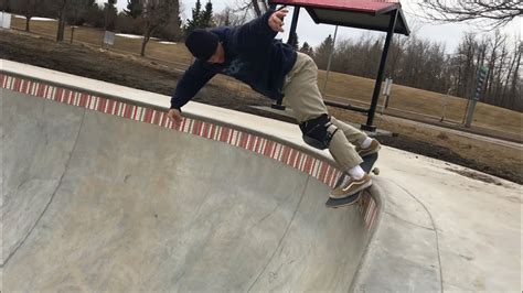 Skateboarding At St Alberts New Skatepark March 2021 Youtube