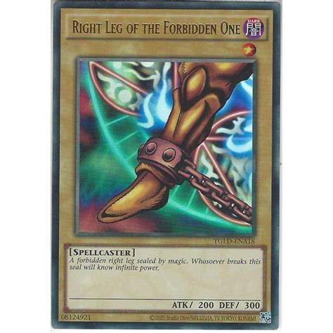 Yu Gi Oh Trading Card Game Ygld Ena Right Leg Of The Forbidden One