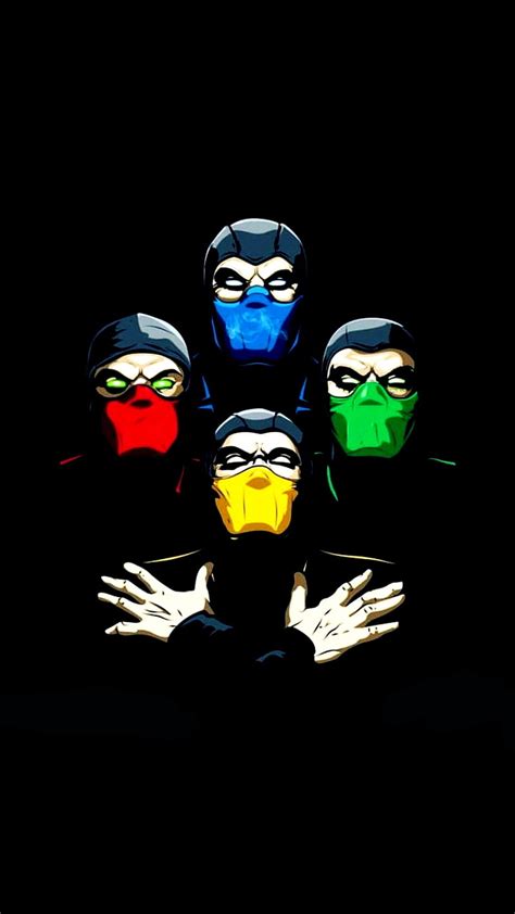 Mortal Kombat Ninjas Ermac Rain Reptile Scorpion Smoke Subzero