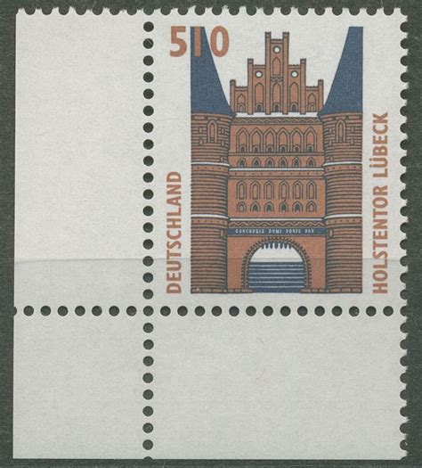 Bund 1997 Sehenswürdigkeiten SWK 1938 Ecke 3 postfrisch Briefmarken