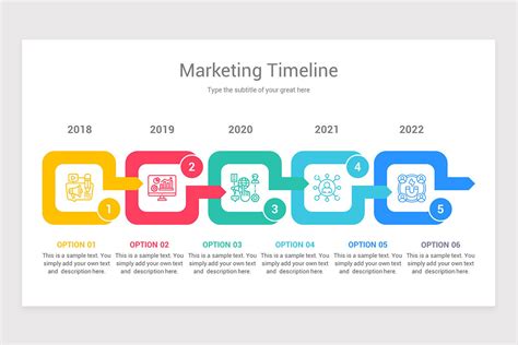 Marketing Timeline PowerPoint Template | Nulivo Market